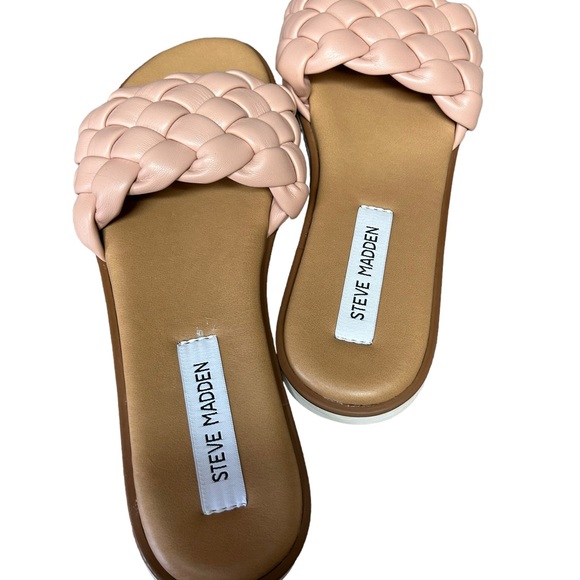 Steve Madden Women's Paislee Flat Sandal Blush Size 9 - Picture 4 of 4